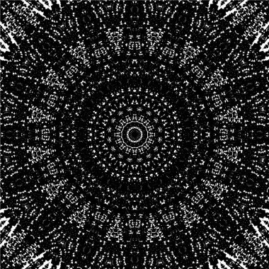 Süslü siyah beyaz arka plan. Mandala deseni.