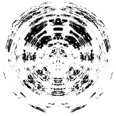 siyah ve beyaz yuvarlak fırça desenli arka plan