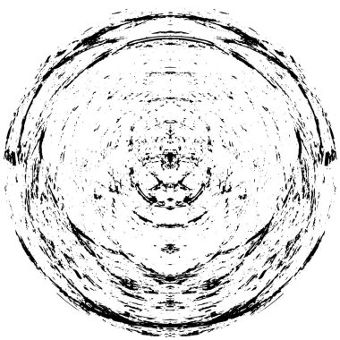siyah ve beyaz yuvarlak fırça desenli arka plan