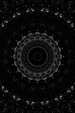 Siyah ve beyaz süslemeli arka plan. Mandala deseni.