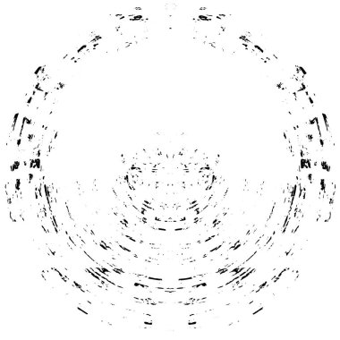 Siyah ve Beyaz Kaotik Doku Monokrom Deseni ve Küre içindeki Gölgeler