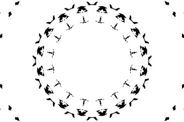 Siyah ve beyaz süslemeli arka plan. Mandala deseni.