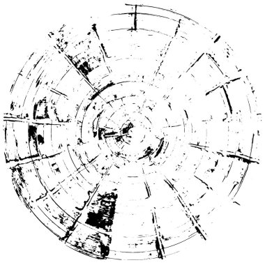 Siyah Grunge Yuvarlak Düzen Beyaz Arkaplan 'da izole edildi. Mürekkep Sıçratma Tasarımı 