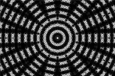 Kaleydoskopik desenli siyah ve beyaz süs arkaplanı