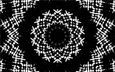 Kaleydoskopik desenli siyah beyaz yaratıcı arkaplan