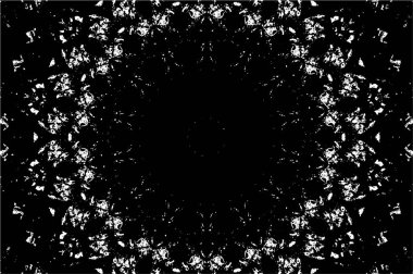 Mandala deseni. Süslü siyah beyaz arkaplan. 