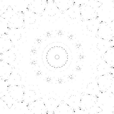 Süslü siyah beyaz mozaik desenli