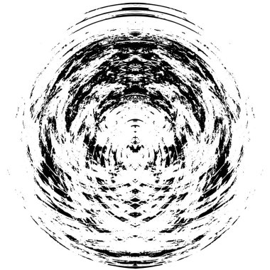 Beyaz Arkaplanda Soyut Sıkıntı Dokulu Siyah Desen