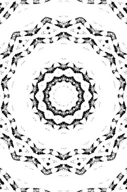 Kaleydoskopik desenli siyah beyaz yaratıcı arkaplan