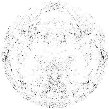 Beyaz Arkaplanda Soyut Sıkıntı Dokulu Siyah Desen