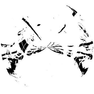 Siyah ve Beyaz Tek Renkli Özellikli Gölgeli Küreler