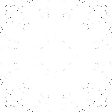 Süslü siyah beyaz mozaik desenli