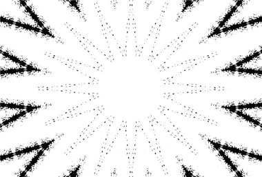 Süslü kaleydoskopik siyah beyaz arkaplan.