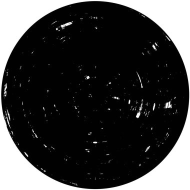 Fırçalanmış Radikal Soyut Tehlike Dokusu, Siyah ve Beyaz 