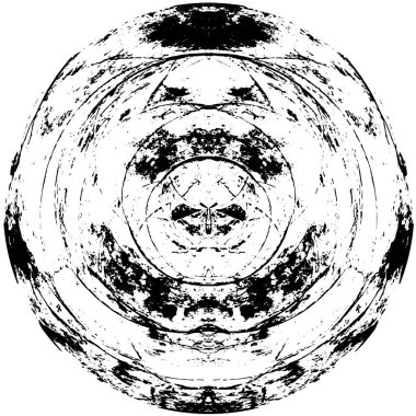 soyut yuvarlak siyah desenli arkaplan