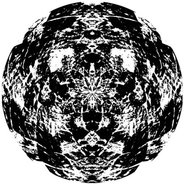 soyut yuvarlak siyah desenli arkaplan