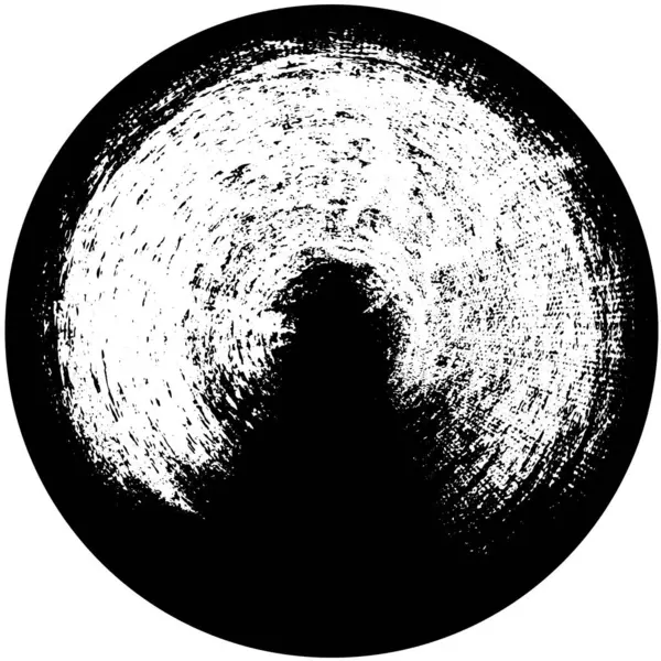 Чорно Білий Хаотичний Монохромний Візерунок Абстрактні Тіні Білий Шум Сфері — стоковий вектор
