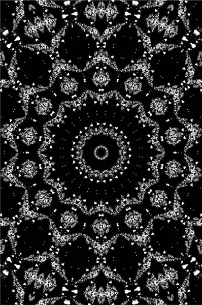 Süslü siyah beyaz arka plan. Mandala deseni.