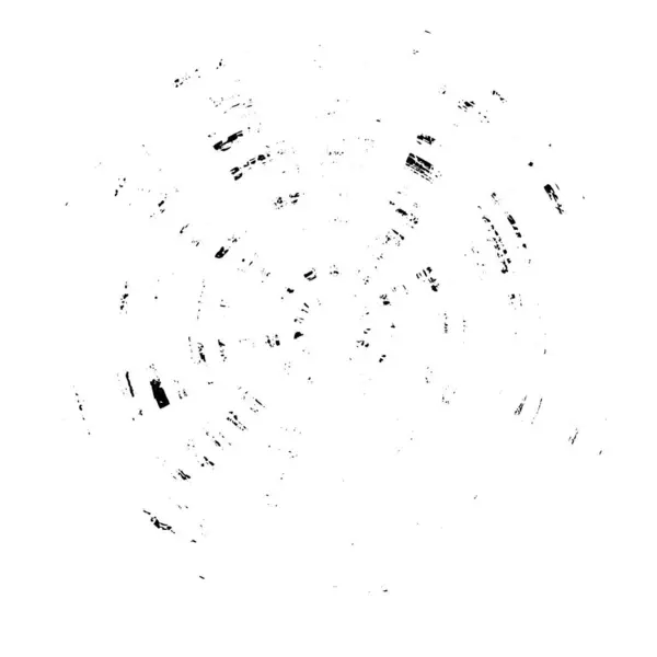 黑色和白色圆形刷子纹理背景 — 图库矢量图片