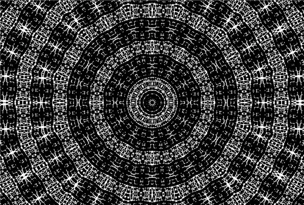 Dekoratif siyah beyaz arka plan. Mandala deseni.