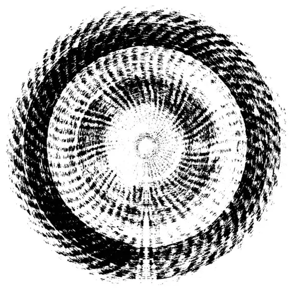 Schwarze Und Weiße Runde Pinsel Strukturierten Hintergrund — Stockvektor