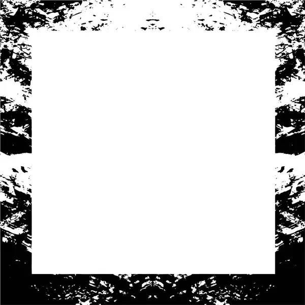 Black White Background Grunge Frame — Stock Vector