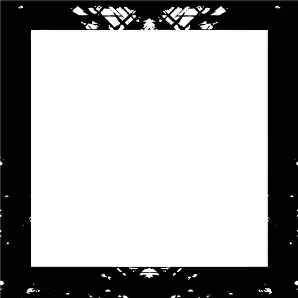 Квадратна Гранжева Рамка Білому Тлі Векторні Ілюстрації — стоковий вектор