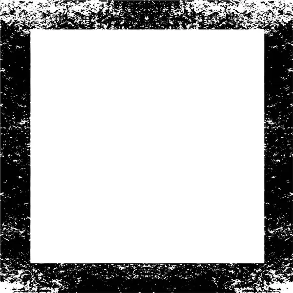 Schwarz Weißer Hintergrund Mit Grunge Rahmen — Stockvektor