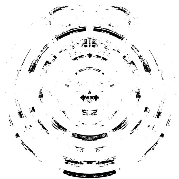 Shadowed Spherics Black White Monochrome Abstract Texture — Stock Vector