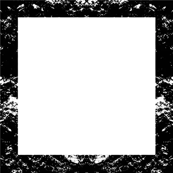 Černobílé Pozadí Grunge Rám — Stockový vektor