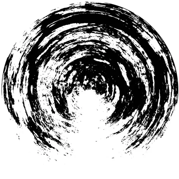 Абстрактний Круглий Чорний Текстурований Фон — стоковий вектор
