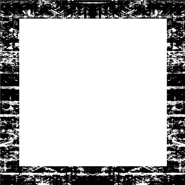 Schwarz Weißer Hintergrund Mit Grunge Rahmen — Stockvektor
