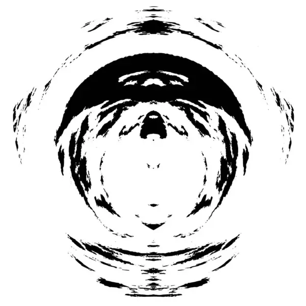 Abstrait Rond Noir Fond Texturé — Image vectorielle