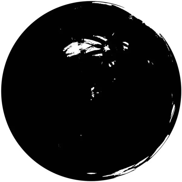 Abstrakte Runde Schwarze Strukturierte Hintergrund — Stockvektor
