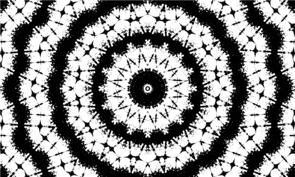 Süslü kaleydoskopik siyah beyaz arkaplan.