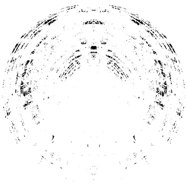 Abstrait Noir Blanc Fond Rond — Image vectorielle