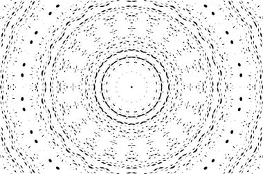Siyah ve beyaz süslemeli arka plan. Mandala deseni.