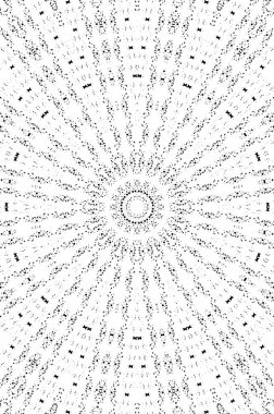 Siyah ve beyaz süslemeli arka plan. Mandala deseni.