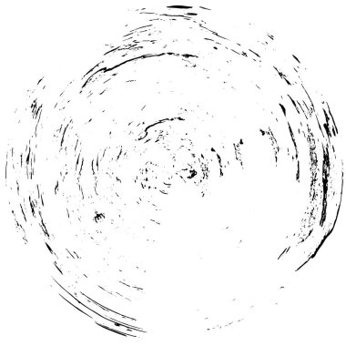 Beyaz arkaplanda siyah soyut mürekkep çemberi şekli. vektör illüstrasyonu  