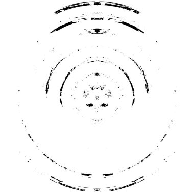 Beyaz arkaplanda siyah soyut mürekkep çemberi şekli. vektör illüstrasyonu  