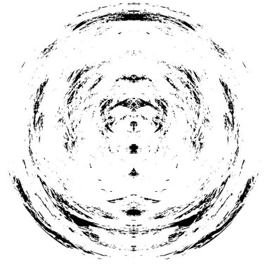 Beyaz arkaplanda siyah soyut mürekkep çemberi şekli. vektör illüstrasyonu  