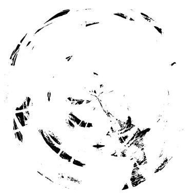  Beyaz arkaplanda soyut siyah mürekkep çemberi şekli. vektör illüstrasyonu 