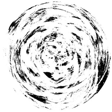  Beyaz arkaplanda soyut siyah mürekkep çemberi şekli. vektör illüstrasyonu 