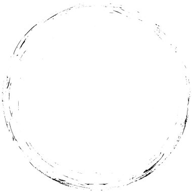  Beyaz arkaplanda soyut siyah mürekkep çemberi şekli. vektör illüstrasyonu 