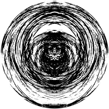  Beyaz arkaplanda soyut siyah mürekkep çemberi şekli. vektör illüstrasyonu 