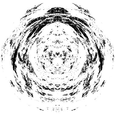  Beyaz arkaplanda soyut siyah mürekkep çemberi şekli. vektör illüstrasyonu 