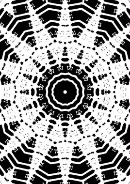 Kaleydoskopik desenli tek renkli süslemeli arkaplan