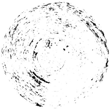  Beyaz arkaplanda soyut siyah mürekkep çemberi şekli. vektör illüstrasyonu 