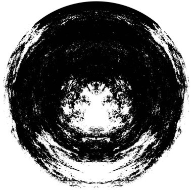  Beyaz arkaplanda soyut siyah mürekkep çemberi şekli. vektör illüstrasyonu 