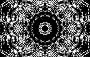 Kaleydoskopik desenli siyah beyaz yaratıcı arkaplan